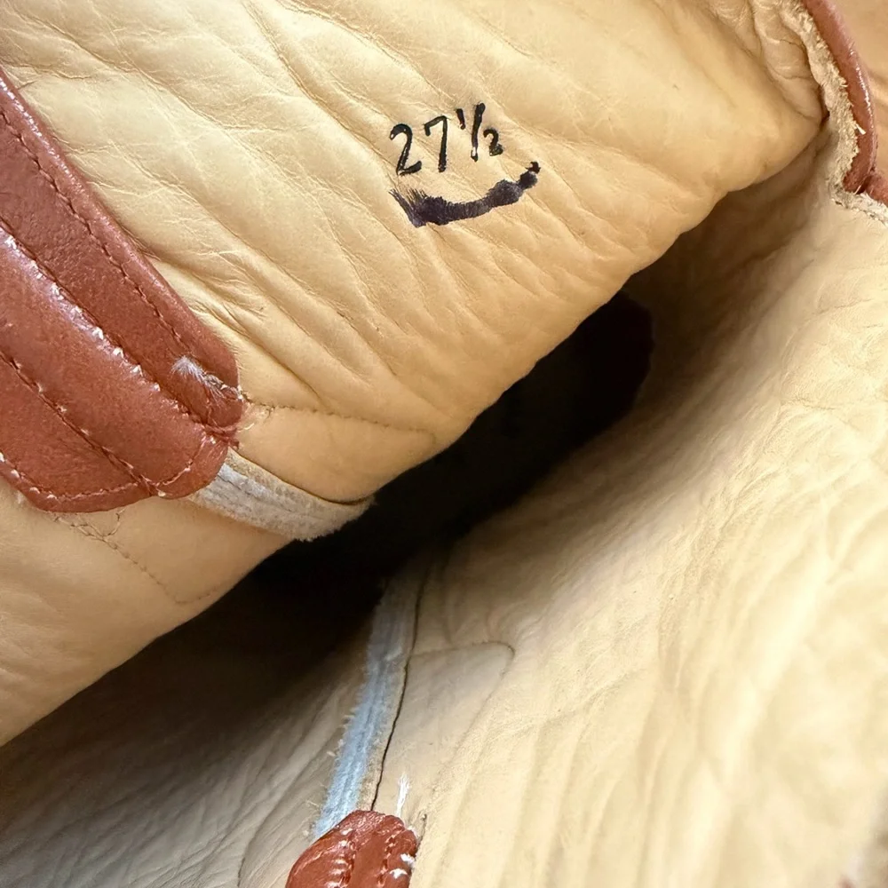 Men’s Cowboy Ostrich Boots Men’s Size 27.5 Mex 9 US Embroidered Made in Mexico - Picture 8 of 8